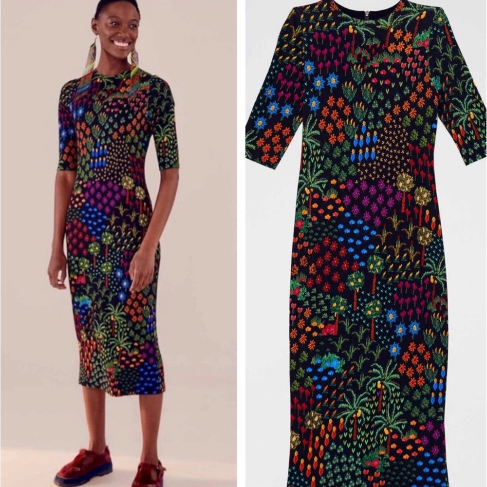 FARM Rio Multicolor Tropical Maxi Dress